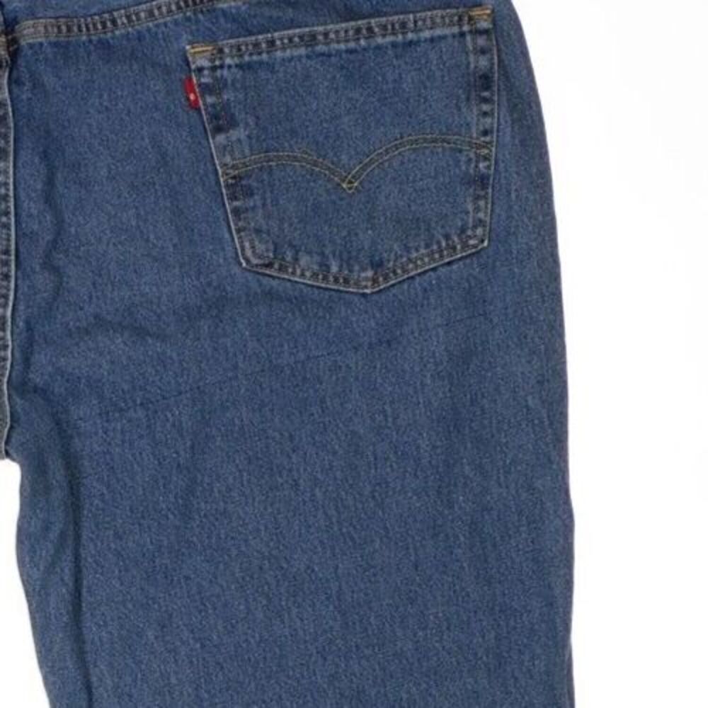 Levis 550 Jeans Mens Size 52x30 Measures 49x28 Blue Straight Leg Cotton Denim - Picture 7 of 13